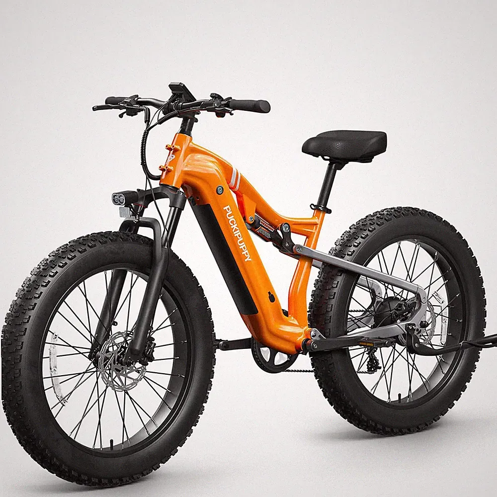 1350W Electric Bike 26" Full Suspension Electric Bicycle 8-Speed Torque Sensor